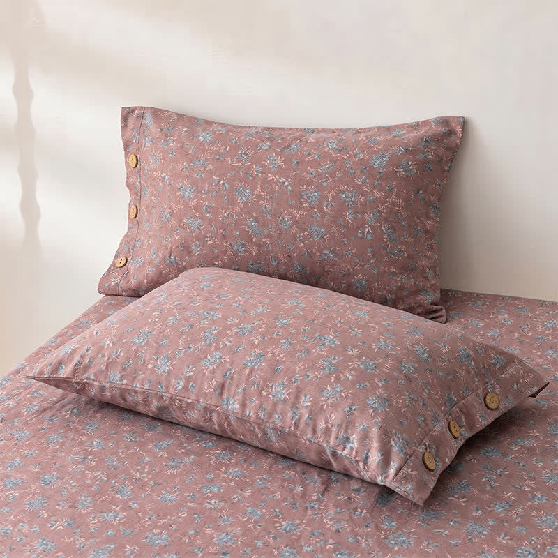 Ditsy Floral Reversible Cotton Gauze Bedspread