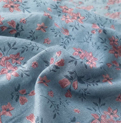 Ditsy Floral Reversible Cotton Gauze Bedspread