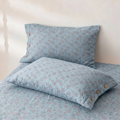 Ditsy Floral Reversible Cotton Gauze Bedspread
