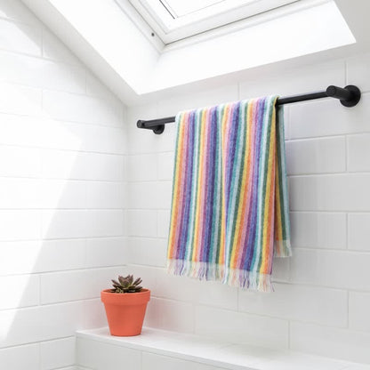 Rainbow Striped Breathable Cotton Towel