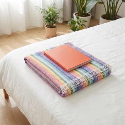 Rainbow Striped Breathable Cotton Towel