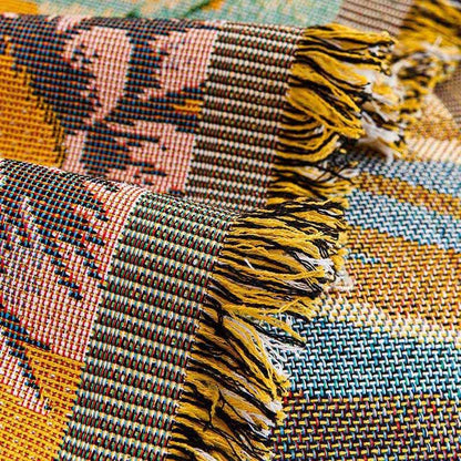 Vintage Floral Tassel Sofa Protector 3 Seater Sofa Cover 4 Seater Sofa Cover Anti-Dust Anti-Fouling Botanical Butterfly Couch Cover Couch Protector Dustproof Floral Fringe Trim Full Coverage Home Decor Jacquard Texture Living Room Decor Loveseat Cover Modern Minimalist newin260526 Oil Painting Floral Sectional Sofa Cover Single Seater Slipcover Sofa Cover Sofa Covers Sofa Protector Sofa Throw Vintage Yellow