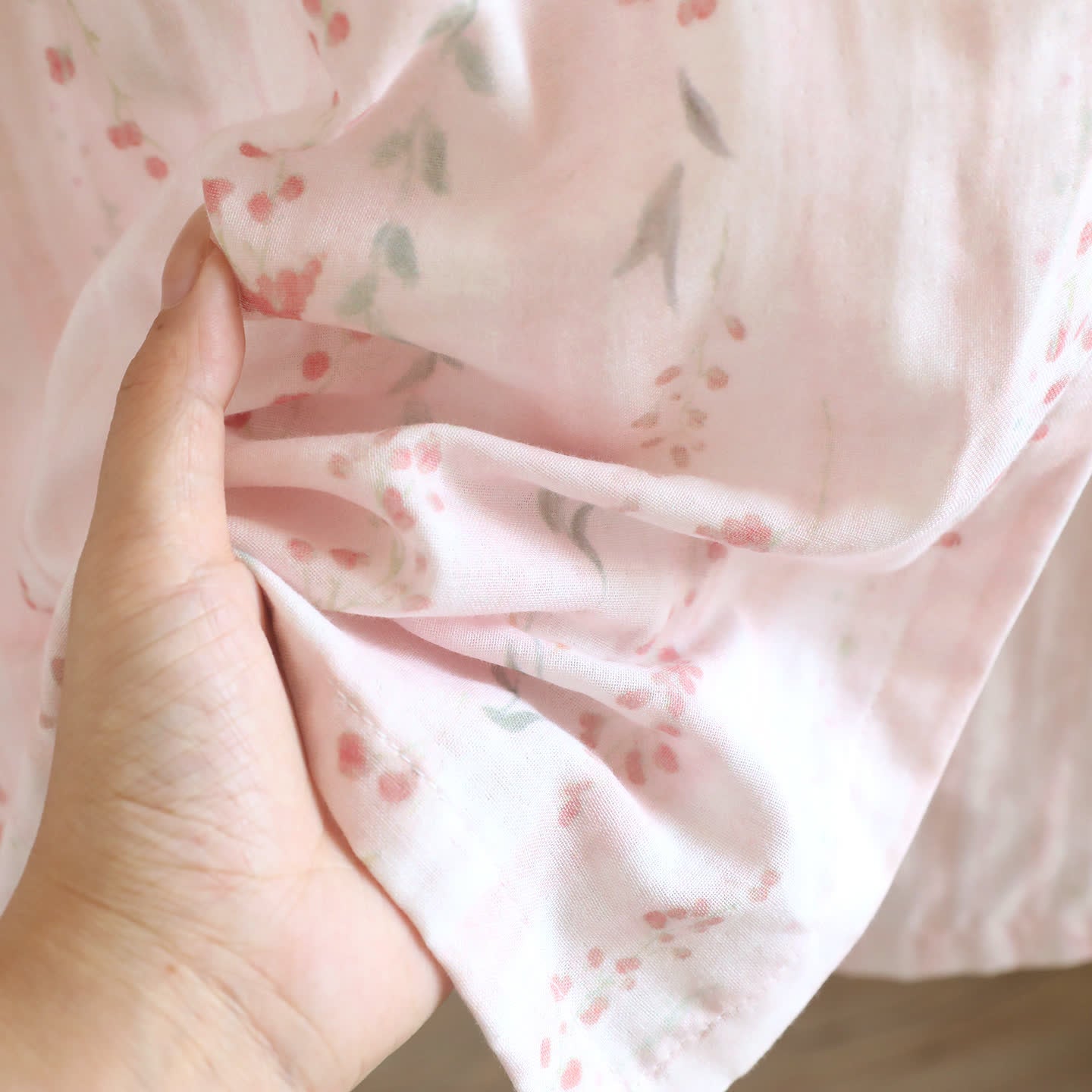 Floral Cotton Gauze Kimono Nightdress Loungewear