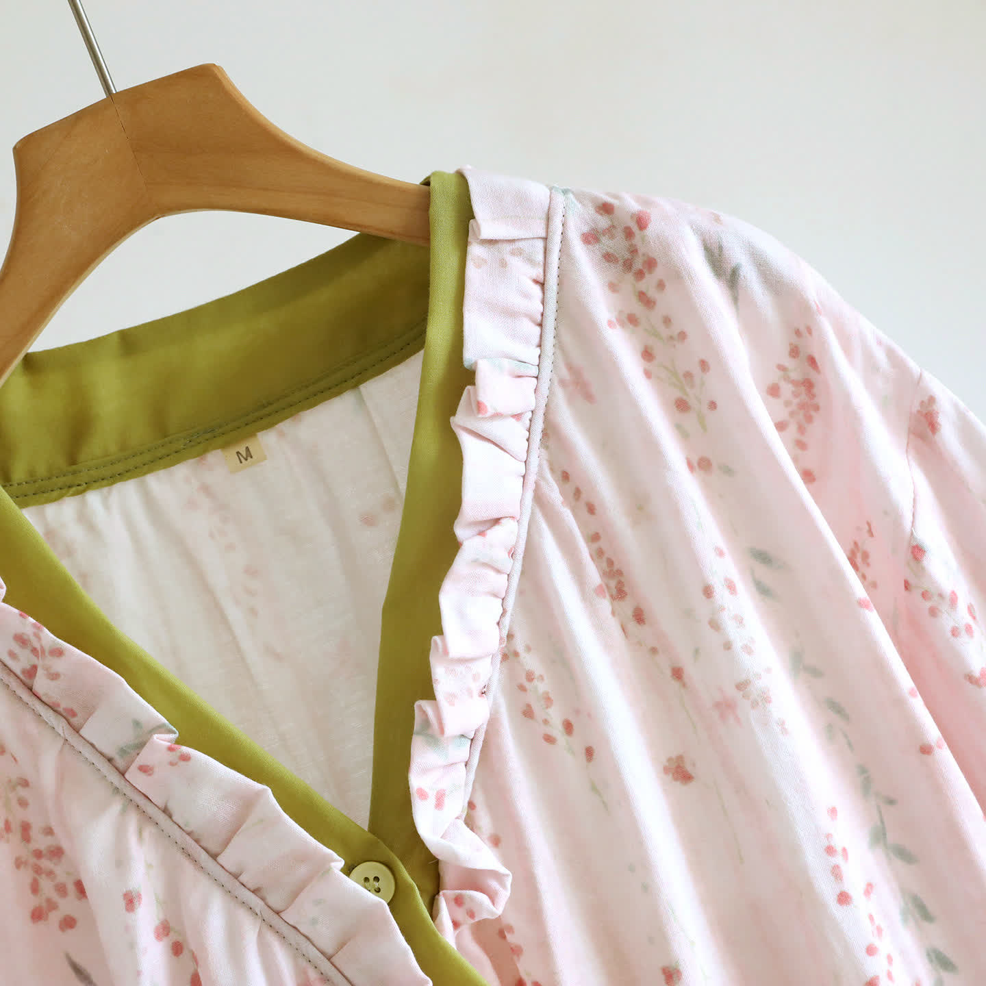Floral Cotton Gauze Kimono Nightdress Loungewear