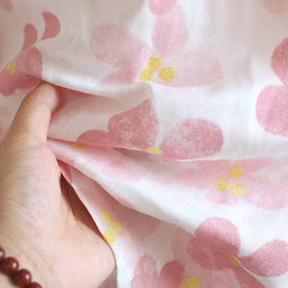 Sakura Floral Cotton Gauze Kimono Nightdress