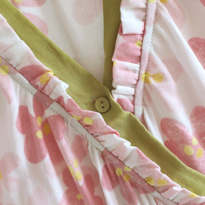 Sakura Floral Cotton Gauze Kimono Nightdress