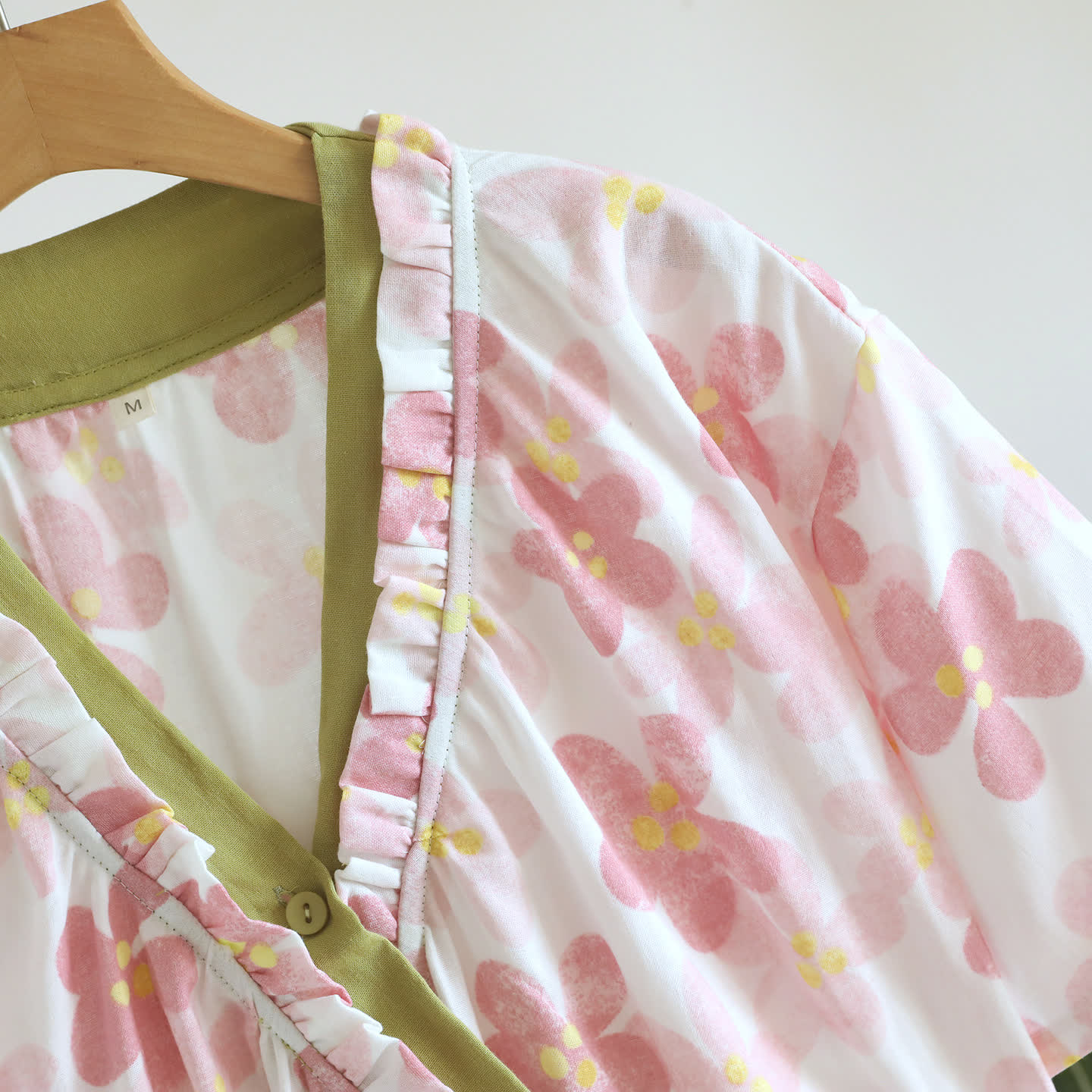 Sakura Floral Cotton Gauze Kimono Nightdress