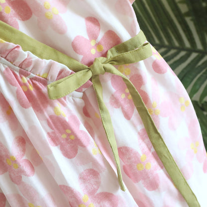 Sakura Floral Cotton Gauze Kimono Nightdress