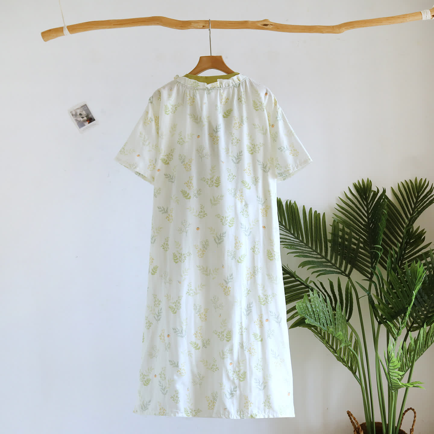 Forest Herbarium Cotton Gauze Yukata Dress