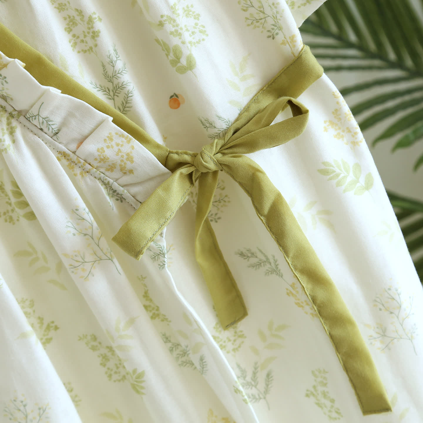 Forest Herbarium Cotton Gauze Yukata Dress