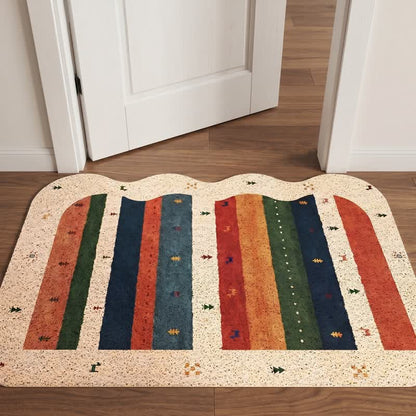 Vintage Tribal Rainbow PVC Door Rug