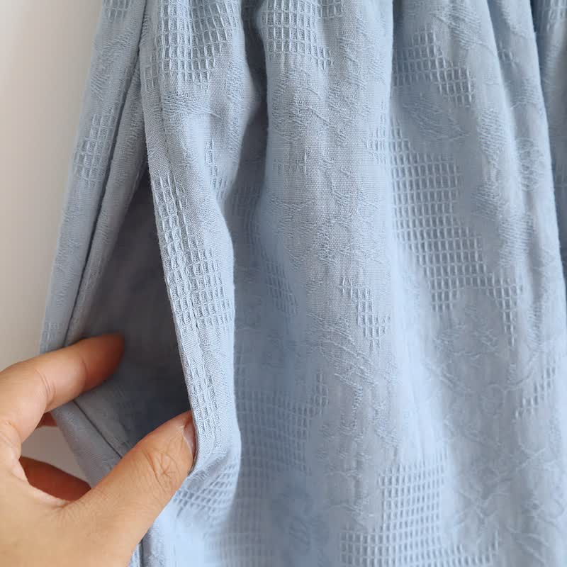 Sky Blue Cotton Pajama Set(PCS)