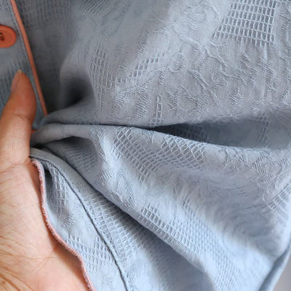 Sky Blue Cotton Pajama Set(PCS)