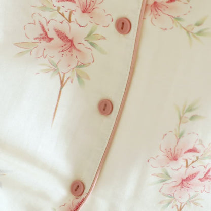 Floral Cotton Short Sleeve Pajama Set(3PCS)