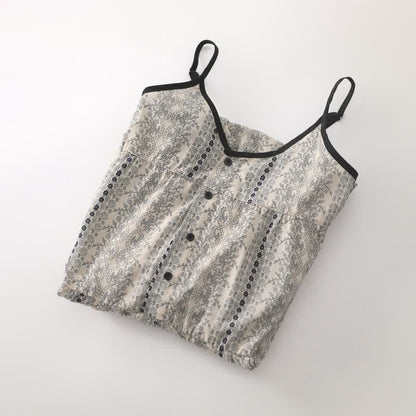 Boho Cotton Cami Women's Nightdress