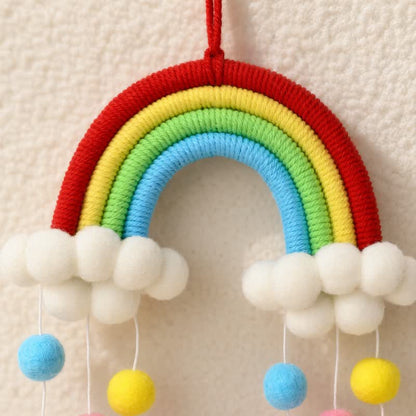 Handwoven Nordic Rainbow Wall Hanging Decor