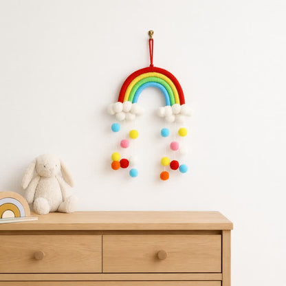 Handwoven Nordic Rainbow Wall Hanging Decor