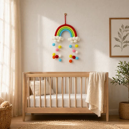Handwoven Nordic Rainbow Wall Hanging Decor