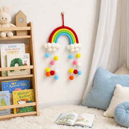 Handwoven Nordic Rainbow Wall Hanging Decor