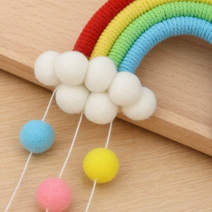 Handwoven Nordic Rainbow Wall Hanging Decor