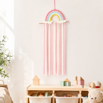 Handmade Nordic Rainbow Tassel Wall Hanging