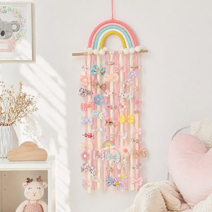 Handmade Nordic Rainbow Tassel Wall Hanging
