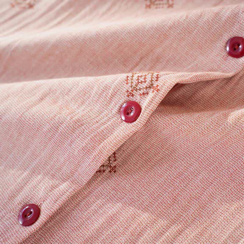 Cotton Gauze Bow Strap Pajama Set