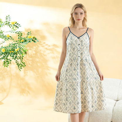 Floral Cotton Camisole Women's Nightgown