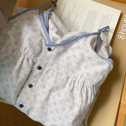 Vintage Printed Cotton Cami Women's Nightgown
