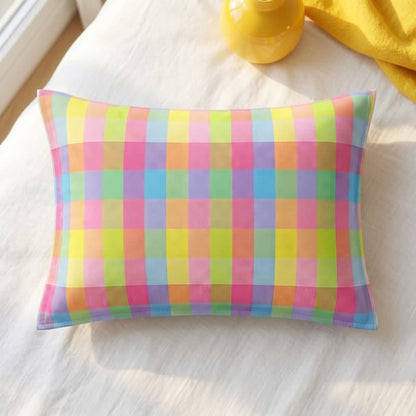 Candy Plaid Rectangular Cotton Gauze  Pillowcases