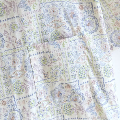 Ethnic Vintage Floral Cotton Kimono Robe