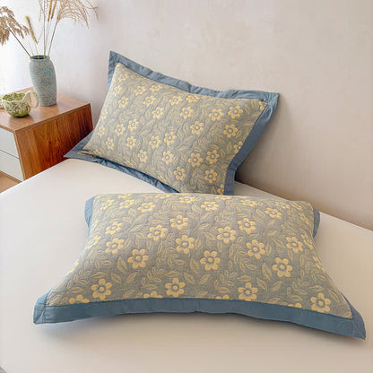 3-Layer Muslin Cotton Floral Blanket Quilt