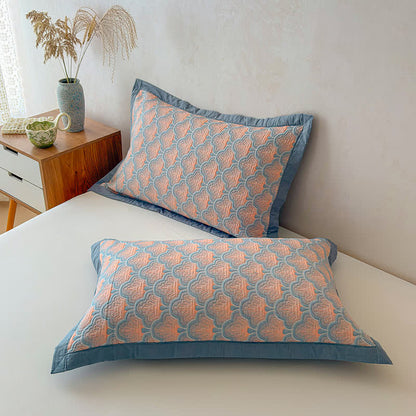 Jacquard Sea Shell 3-Layer Muslin Cotton Quilt