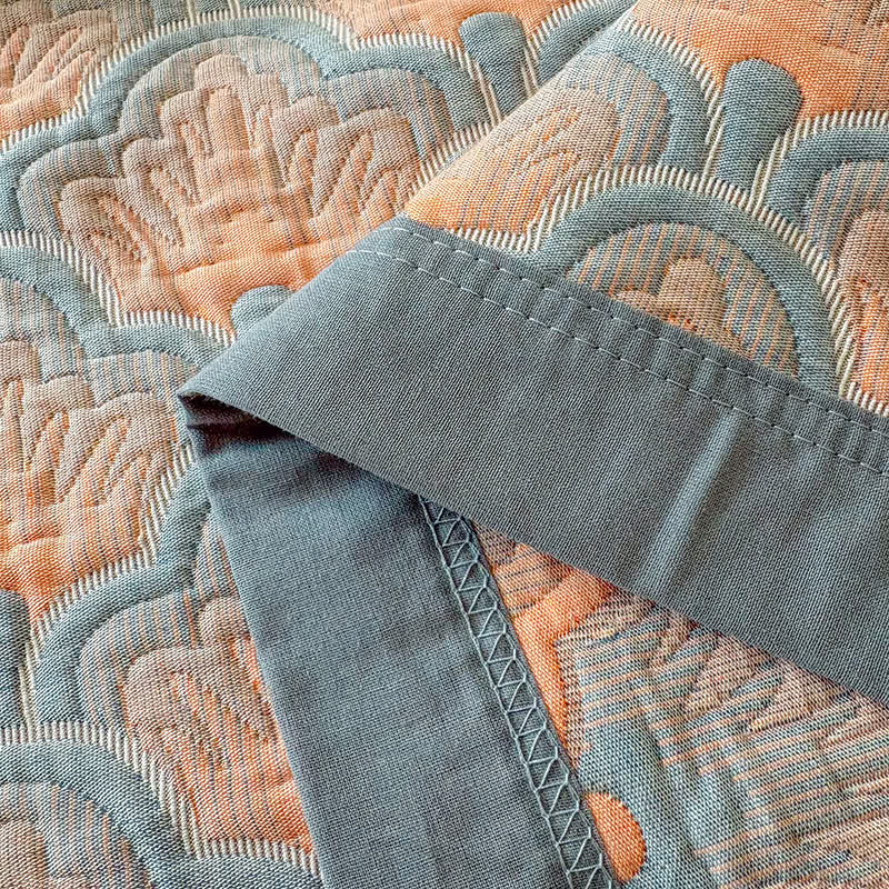 Jacquard Sea Shell 3-Layer Muslin Cotton Quilt