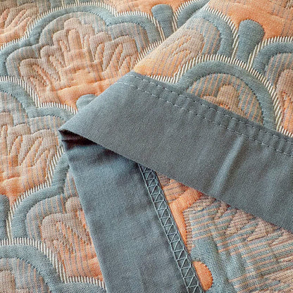 Jacquard Sea Shell 3-Layer Muslin Cotton Quilt
