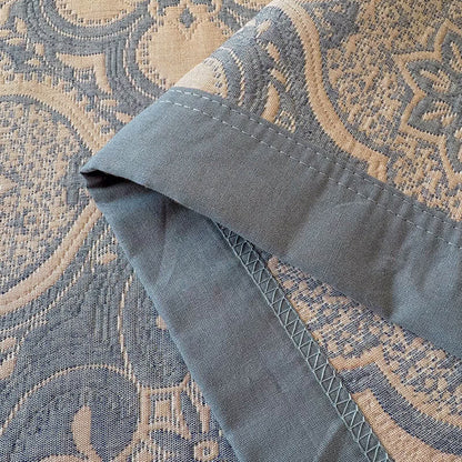 Milanese Medallion Tile Cotton Gauze Bedspread Quilt
