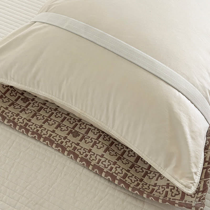 Modern Geometric Pattern Jacquard Cotton Quilt