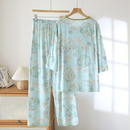Oriental Traditional Floral Women's Pajamas