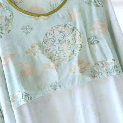 Oriental Traditional Floral Women's Pajamas