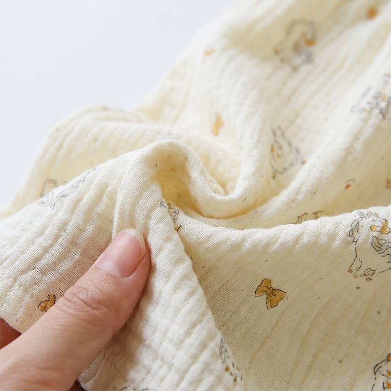 Ruffled Horse Cotton Gauze Cami Pajamas