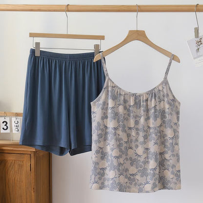 Vintage Floral Modal Cami Pajama Set