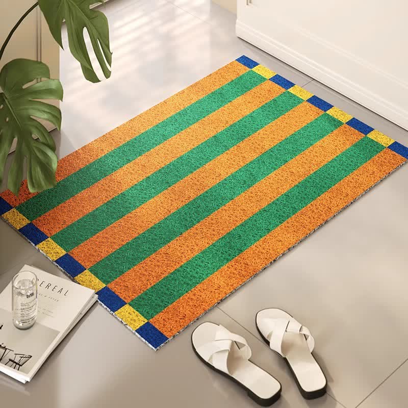 Modern Striped Decorative Entryway Rug