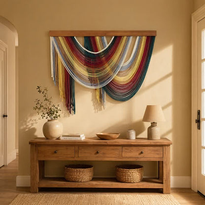 Bohemian Cotton Beaded Wall Hanging Decor