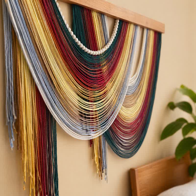 Bohemian Cotton Beaded Wall Hanging Decor