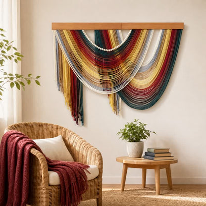 Bohemian Cotton Beaded Wall Hanging Decor