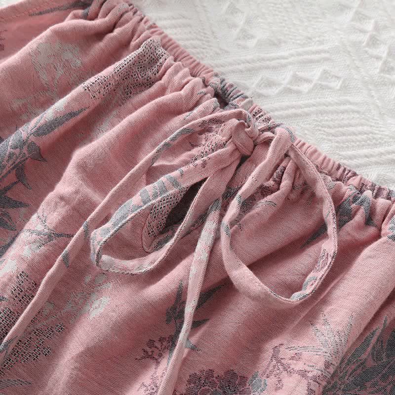 Bamboo Ruffled Strap Cotton Cami Nightgown