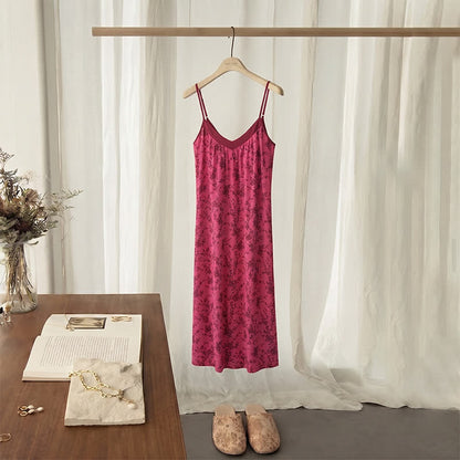 Rose Vine & Floral Cotton House Dress