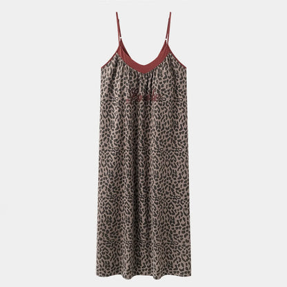 Leopard Print Cotton Night Dress
