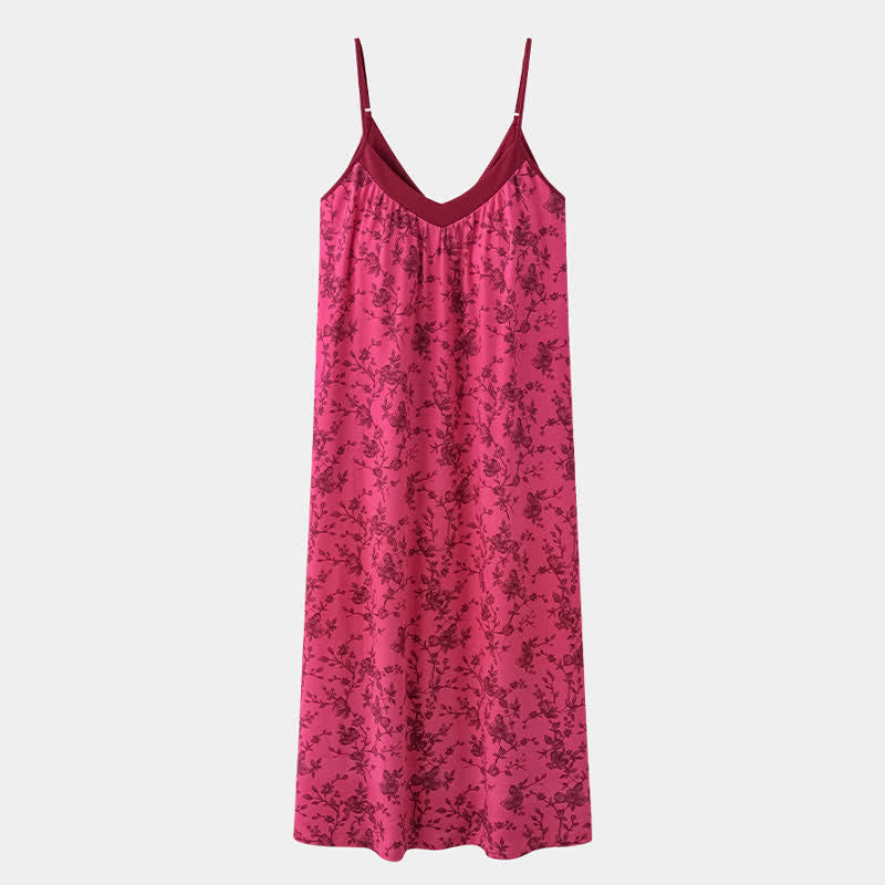 Rose Vine & Floral Cotton House Dress