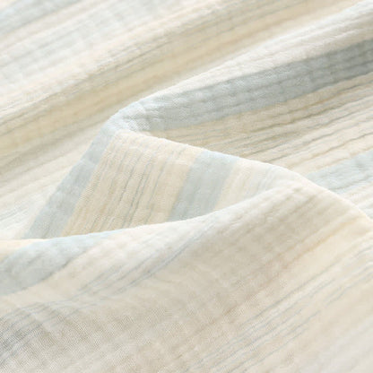 Pastel Stripe Cotton Tiered Cami Nightgown